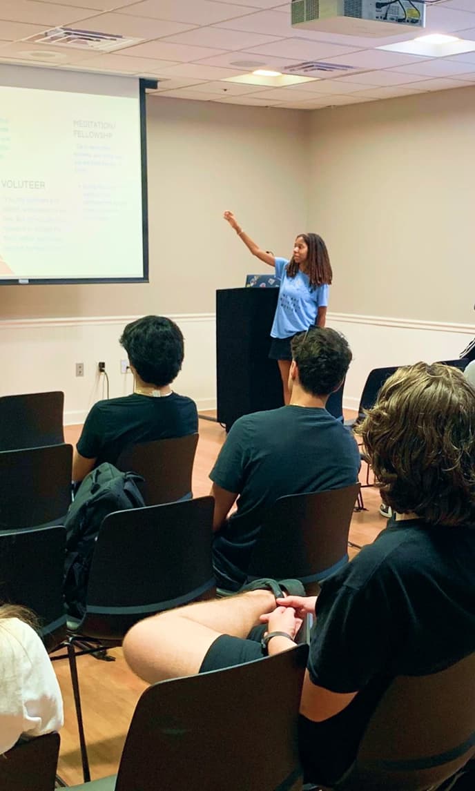 A student in discipleship training